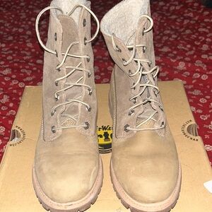 Green timberland boots